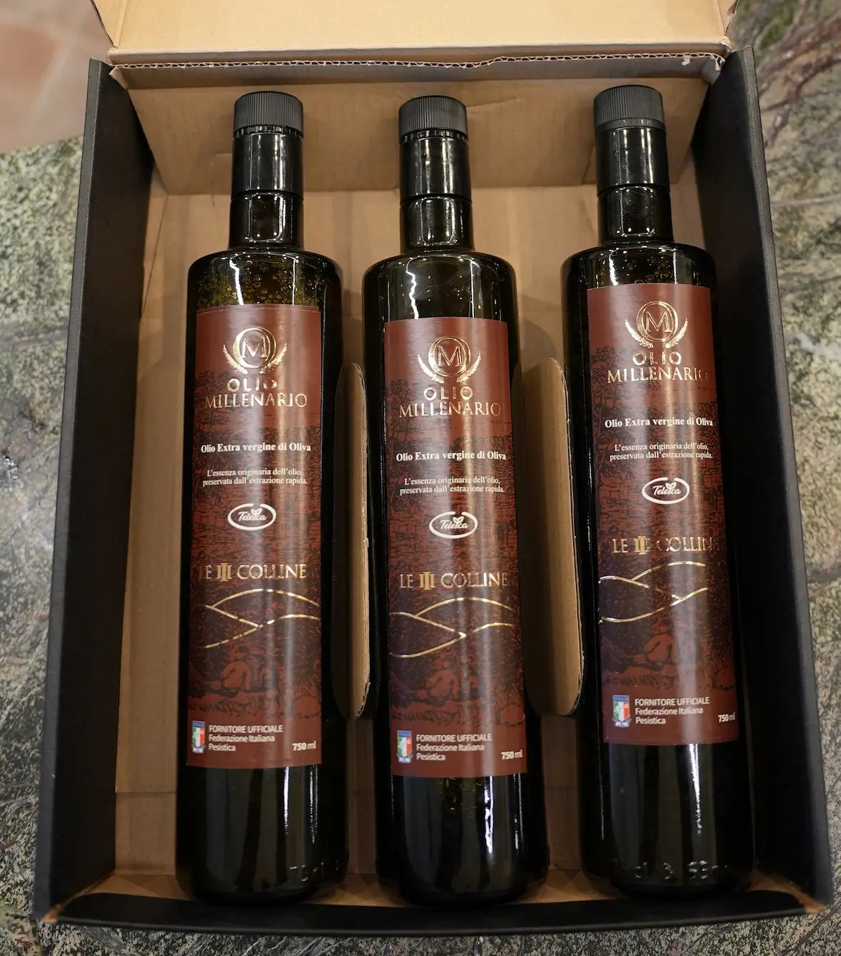 Olio Millenario | Le tre colline | 3 - 6 bottiglie 750 ml