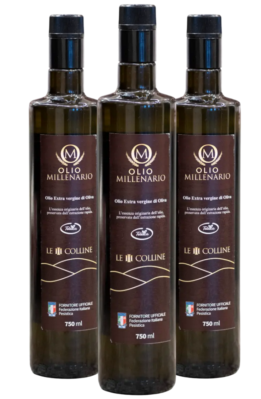 Olio Millenario | Le tre colline | 3 - 6 bottiglie 750 ml